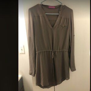 Narcisa Lang Long Sleeve Mini Dress Sz S